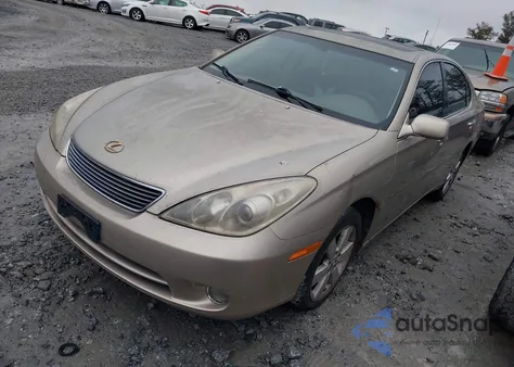 2005 Lexus Es 330 from USA, damaged, VIN JTHBA30G755125994